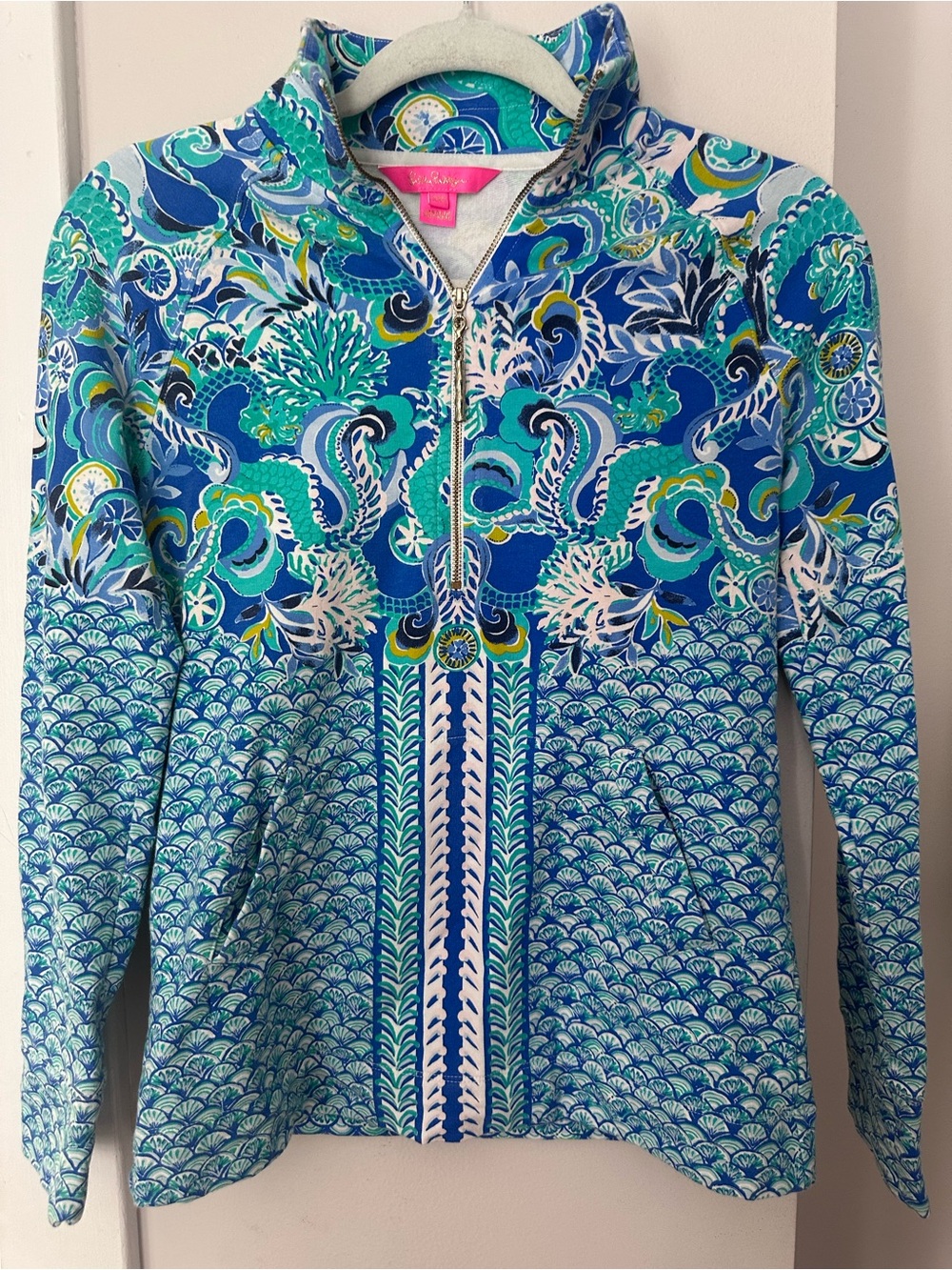 Lilly Pulitzer Skipper Popover Top Sz XXS